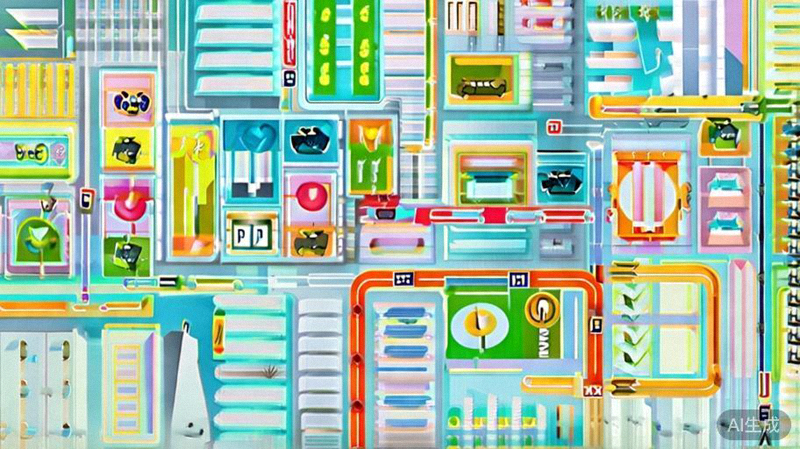 尾程配送成本优化文章配图 - 城市地图上显示多元化的配送路线与快递车辆