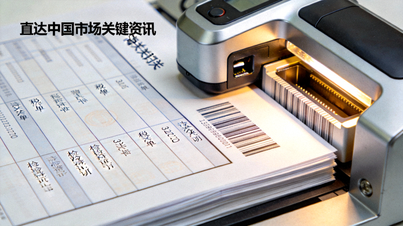 文章主图：展示现代化国际物流枢纽，包含货运飞机、集装箱船与智能分拣中心，背景有清晰的中国海关标志，象征高效清关