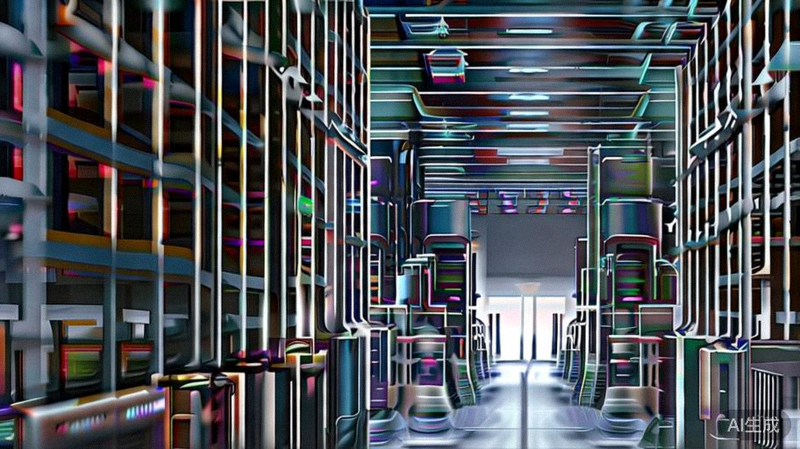 海外仓选址与高效管理策略文章主图 - 现代化智能仓库内部，机器人正在搬运货架