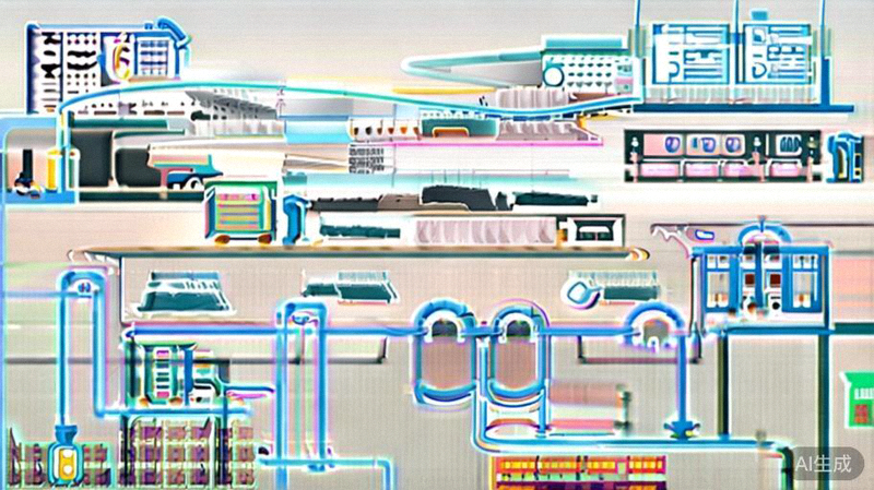保税仓清关与供应链管理流程图 - 展示货物从入境到清关配送的各个环节