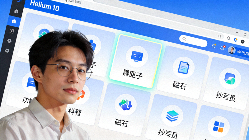 Helium 10工具套件主界面 - 包含多个功能模块如黑匣子、磁石、抄写员等